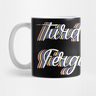 Turd Ferguson Love Retro Typography Mug